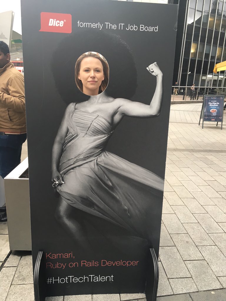 egallite's tweet photo. Great idea @Dice_Tech_UK you made my day :) #hottechtalent https://t.co/AsY5tAYVyd