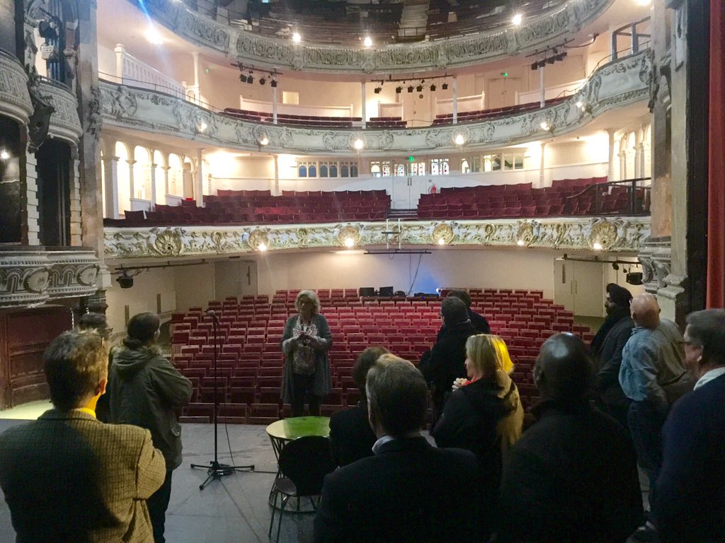 Excellent to join our <a href="/ace_southwest/">Arts Council England, South West</a> Area Council on their tour of #ACEsupported @newtheatreroyal in Portsmouth.