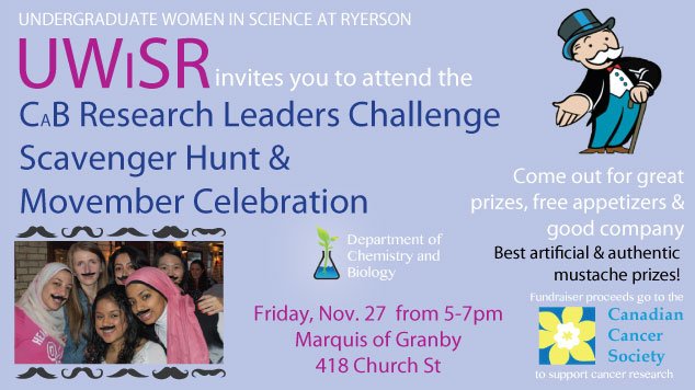 Join us this evening (Marquis of Granby - 5-7pm) as we celebrate the end to another fantastic Movember @RySciDean