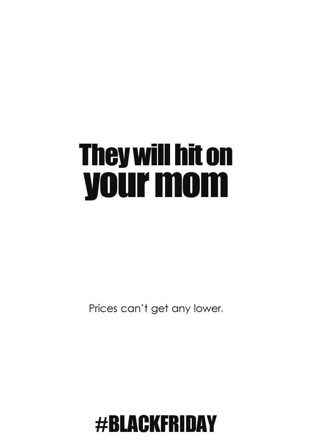 BriefBreak's tweet photo. @OneMinuteBriefs  #BlackFriday #creative  #advertising 
You better not ignore our prices... https://t.co/hP41UbBuK4