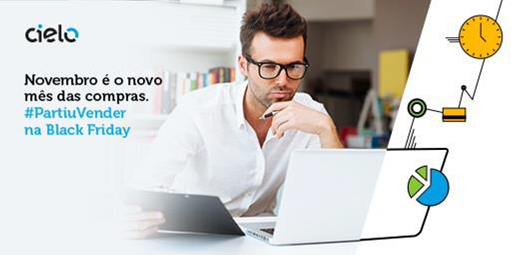 Cielo_br's tweet photo. Graças à #BlackFriday, o volume de vendas das lojas virtuais costuma crescer muito no mês de novembro. #PartiuVender https://t.co/uTfeJRiExz
