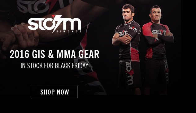 BJJSports's tweet photo. 2016 BJJ gis and MMA gear from Storm are 20% off with code BF2015 through Cyber Monday - https://t.co/OujxcuZ3zw https://t.co/4A6piJk6Iq