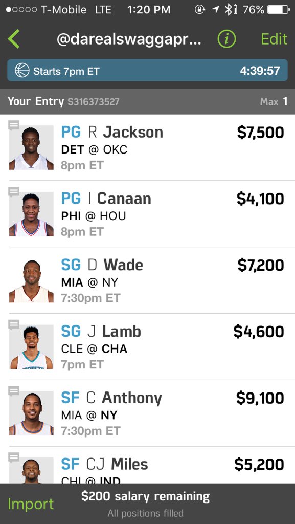 FreeBBCashLineups tweet media