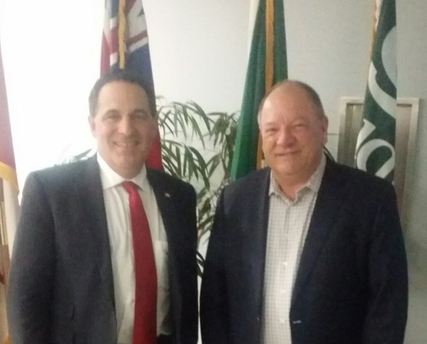 MarcGSerre's tweet photo. It was great meeting with @BiggerSudbury, Mayor of #GreaterSudbury during my #MayorsTour. Merci! #NickelBelt https://t.co/EgB0TvUD7s