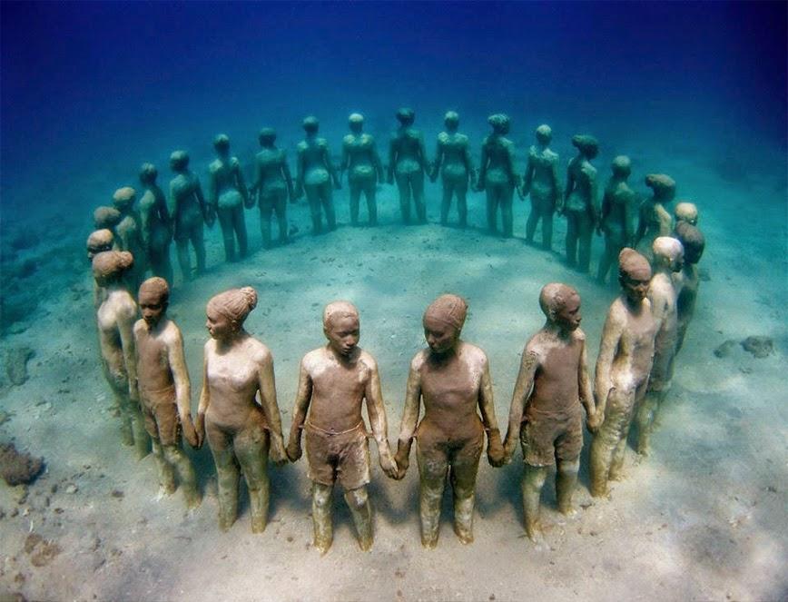 TravelOverdose's tweet photo. Underwater Sculpture Park located in Molinere Bay, Grenada. https://t.co/hzKuZYLx8C
