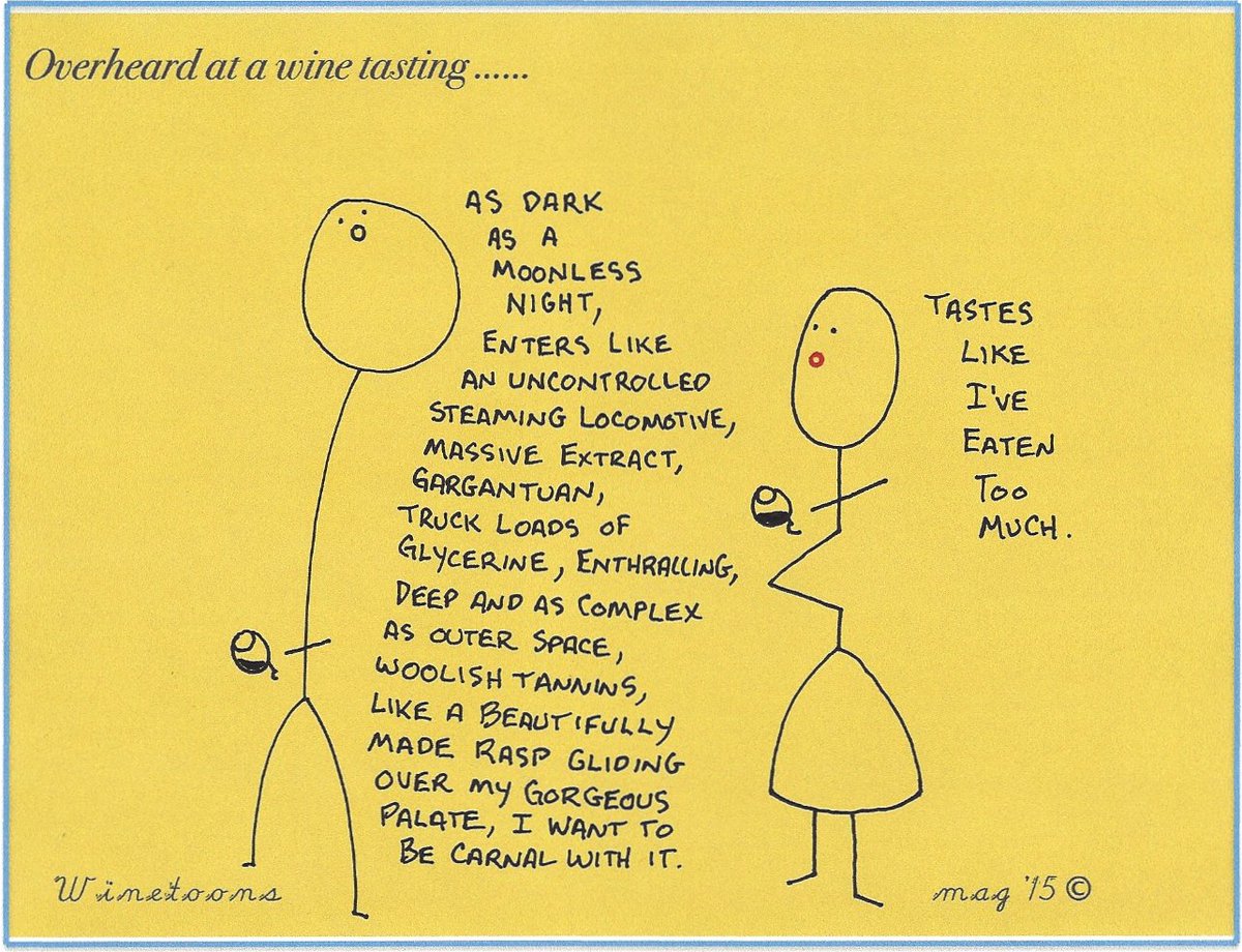 winemanboy's tweet photo. Smellier . Can you smell let alone spell #bretanomyces , #chaptalization #wine that tastes like..... @HuffPostFood https://t.co/rJxvdkKefY
