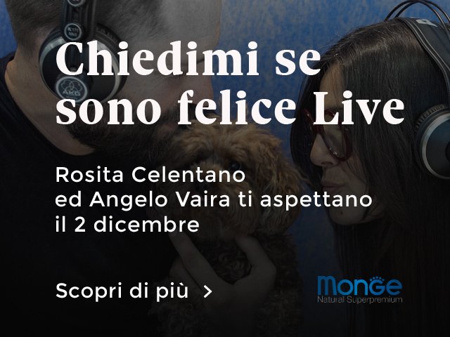Il 2/12 vieni a Milano al LIVE di <a href="/rosita17rosita/">rosita celentano</a> e <a href="/AngeloVaira/">Angelo Vaira</a>, per parlare di felicità! bit.ly/1Pwd8bE