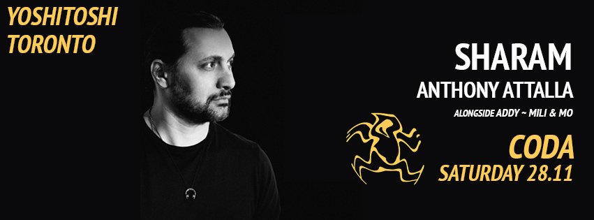 ElevateUrNight's tweet photo. YoshiToshi night tomorrow @CodaToronto w/ @DJSHARAM + @AnthonyAttalla 

|Tickets-> https://t.co/NLtPilMP1P | https://t.co/QUO5oBOANK
