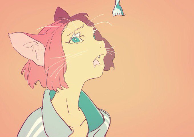 「獣娘 ピンク髪」のTwitter画像/イラスト(古い順)