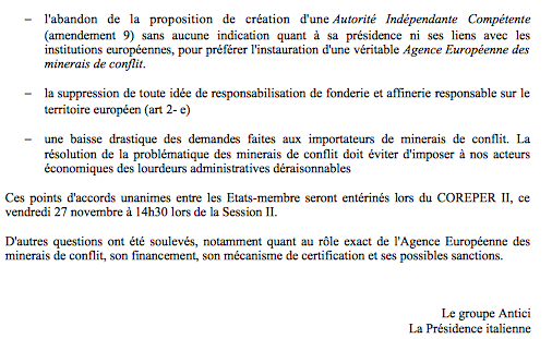 ITEUSpeBx2015's tweet photo. #SpeBx2015 Les propostions du groupe Antici. 
En l'état, le Conseil de l'UE ne signera pas le texte @ClementMali https://t.co/CyVAktJruh