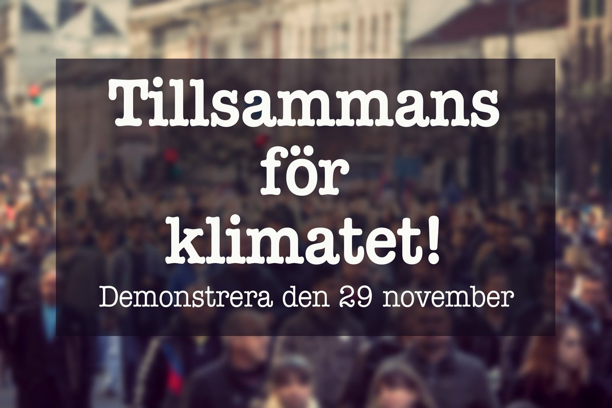 naturskyddsf's tweet photo. På söndag samlas världen i en global klimatmarsch! Häng med du också: https://t.co/zLENggm9XZ https://t.co/WHKm3VSuwO