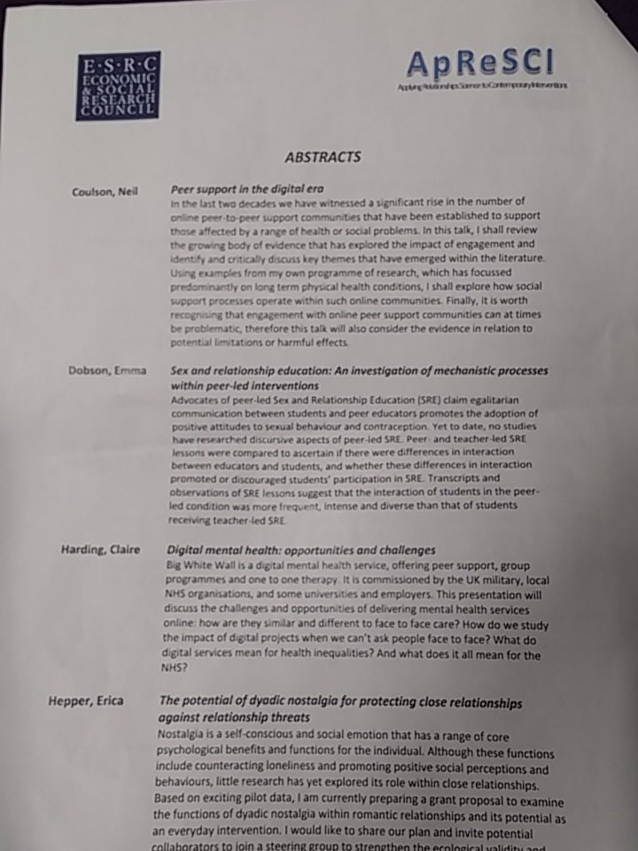 divhealthpsych's tweet photo. Thought provoking talk by @esdobson11 on importance of educator role in sex& relationship ed #peerledinterventions https://t.co/4GRJN7sMDB