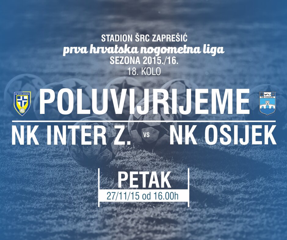 nkosijek's tweet photo. Nakon prvog dijela rezultat je 0:0 #INTvOS https://t.co/sk2N30nzGM