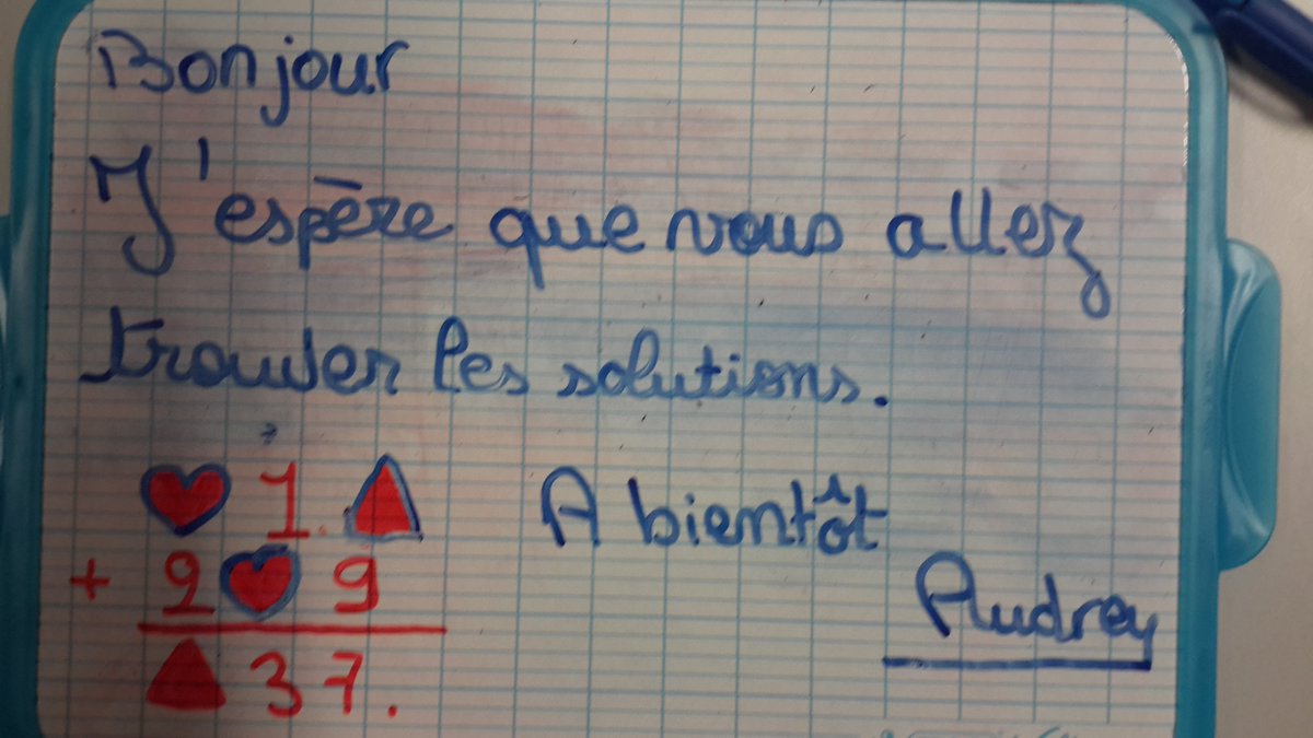 quiritcurie's tweet image. #cryptarithmétiques par Audrey