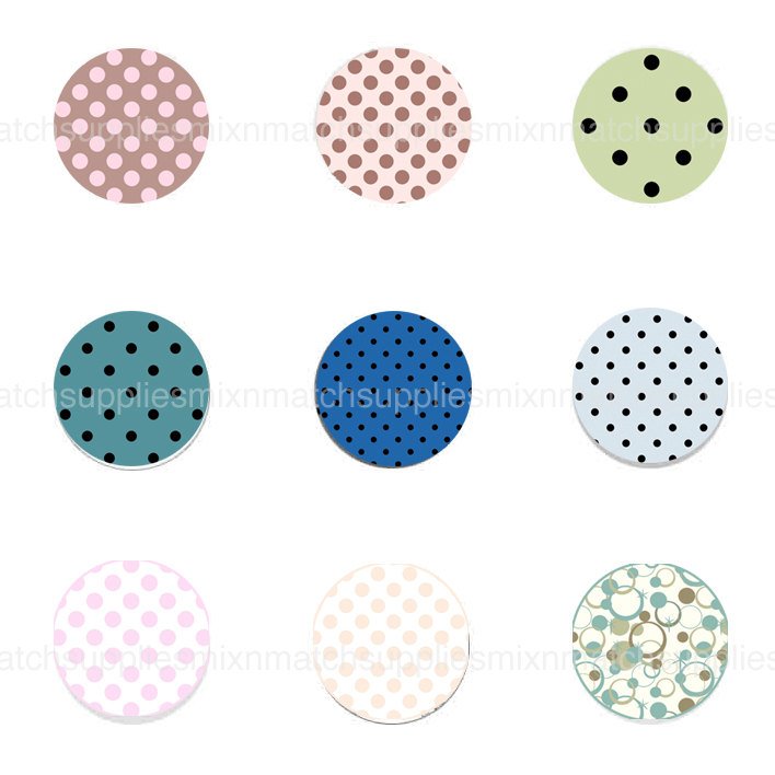 Polka Dot, Circle, Pattern, Digital Collage Sheet, Insta… etsy.me/1ImVG1T #handmadejewelry #PrintableDesigns