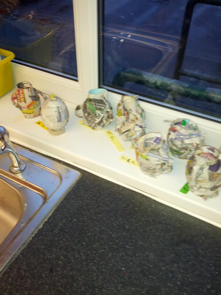 Year3StMichaels's tweet photo. Not much to look at right now, but these will become fantastic Ancient Greek vases. https://t.co/ap5g4PD4g9