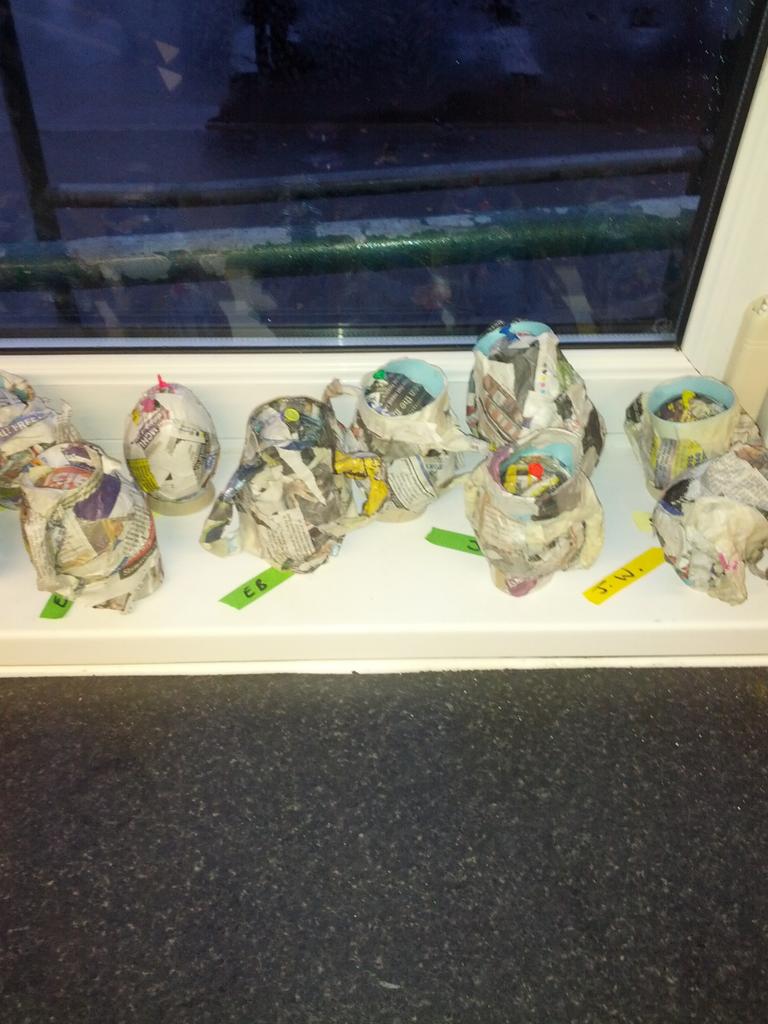 Year3StMichaels's tweet photo. Not much to look at right now, but these will become fantastic Ancient Greek vases. https://t.co/ap5g4PD4g9