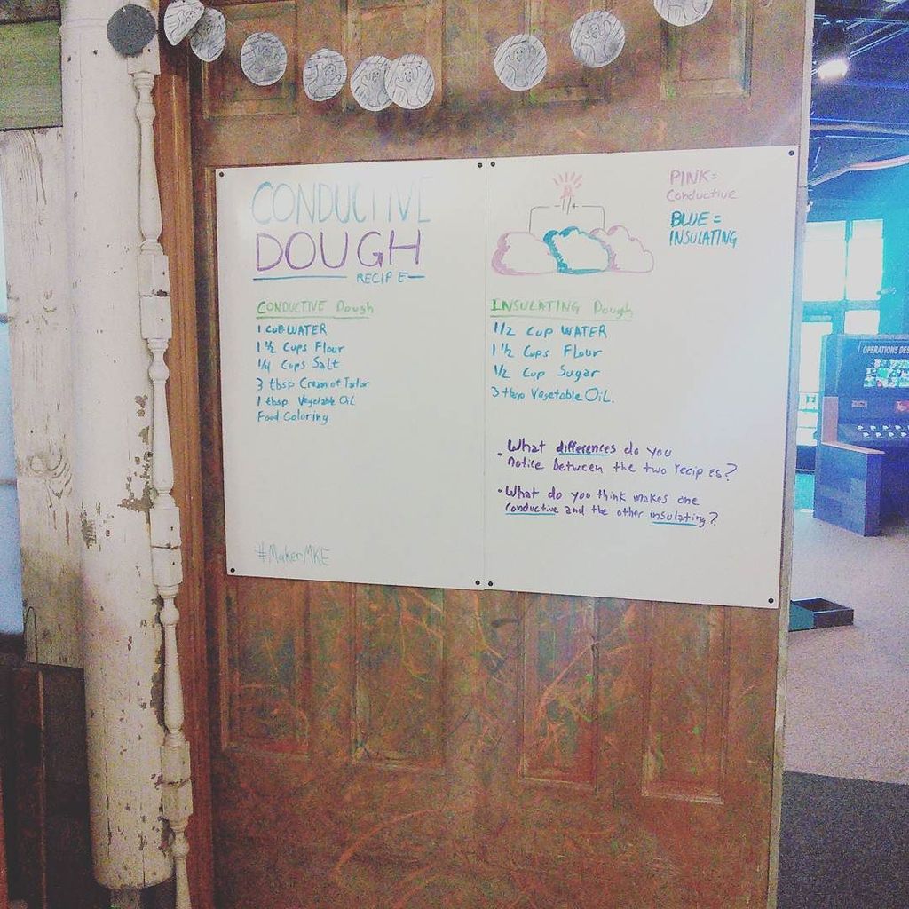 makerMKE's tweet photo. A look at the recipe for making conductive dough! #makerMKE https://t.co/s6IvXTIRCW https://t.co/29FWKIFILT