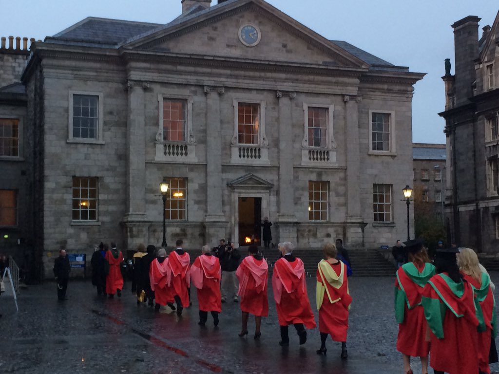 Brightening up an otherwise grey day at <a href="/tcddublin/">Trinity College Dublin</a> - our new graduates