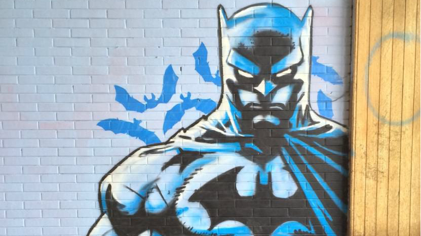 HeverleeBeer's tweet photo. Why so serious...? An abandoned hospital in #Ronse is filled with #Batman murals by #Peteone. #streetart #Belgium https://t.co/Iyav8hRnHP