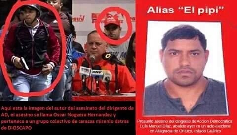 ELMaracuXo's tweet photo. @GenPenaloza DIME CON QUIEN ANDAS Y TE DIRE QUIEN ERES DIOSDADO! Este es El Criminal Que Asesino al Secretario de AD https://t.co/a8e11PwSiY