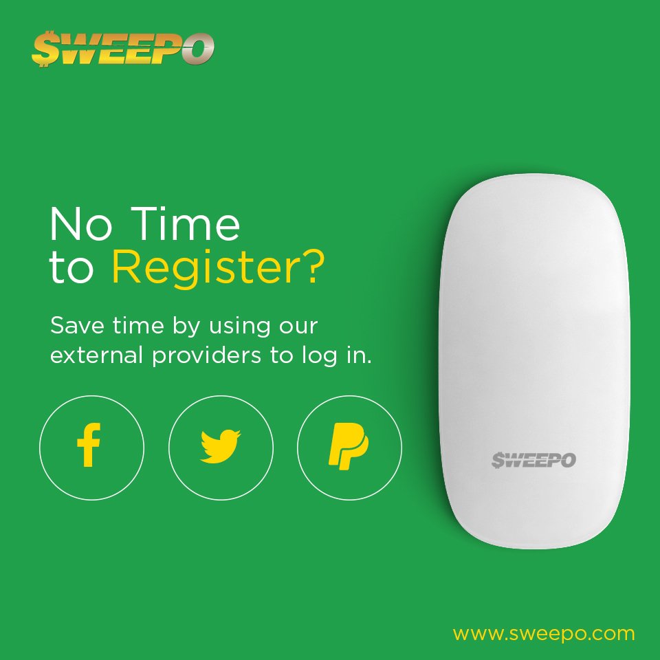 SweepoNews's tweet photo. Yes, we make it easy for you 😊
Register now and get a chance to win FREE prizes everyday! https://t.co/CDqa0Ba29l https://t.co/Y6hlC4w1Wq