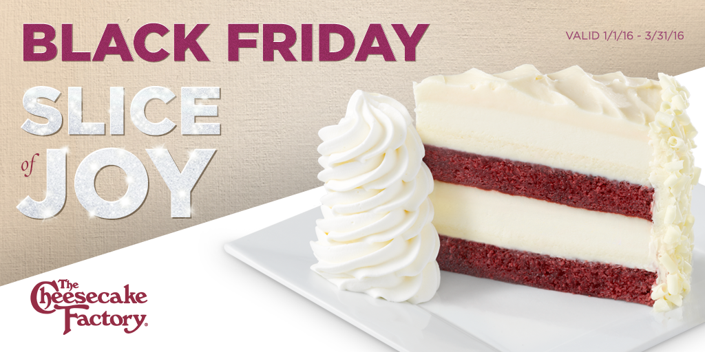 Cheesecake's tweet photo. For every $25 in gift cards purchased you will receive a complimentary slice of cheesecake!* https://t.co/ux2170JeKk https://t.co/CsWNKbD65q