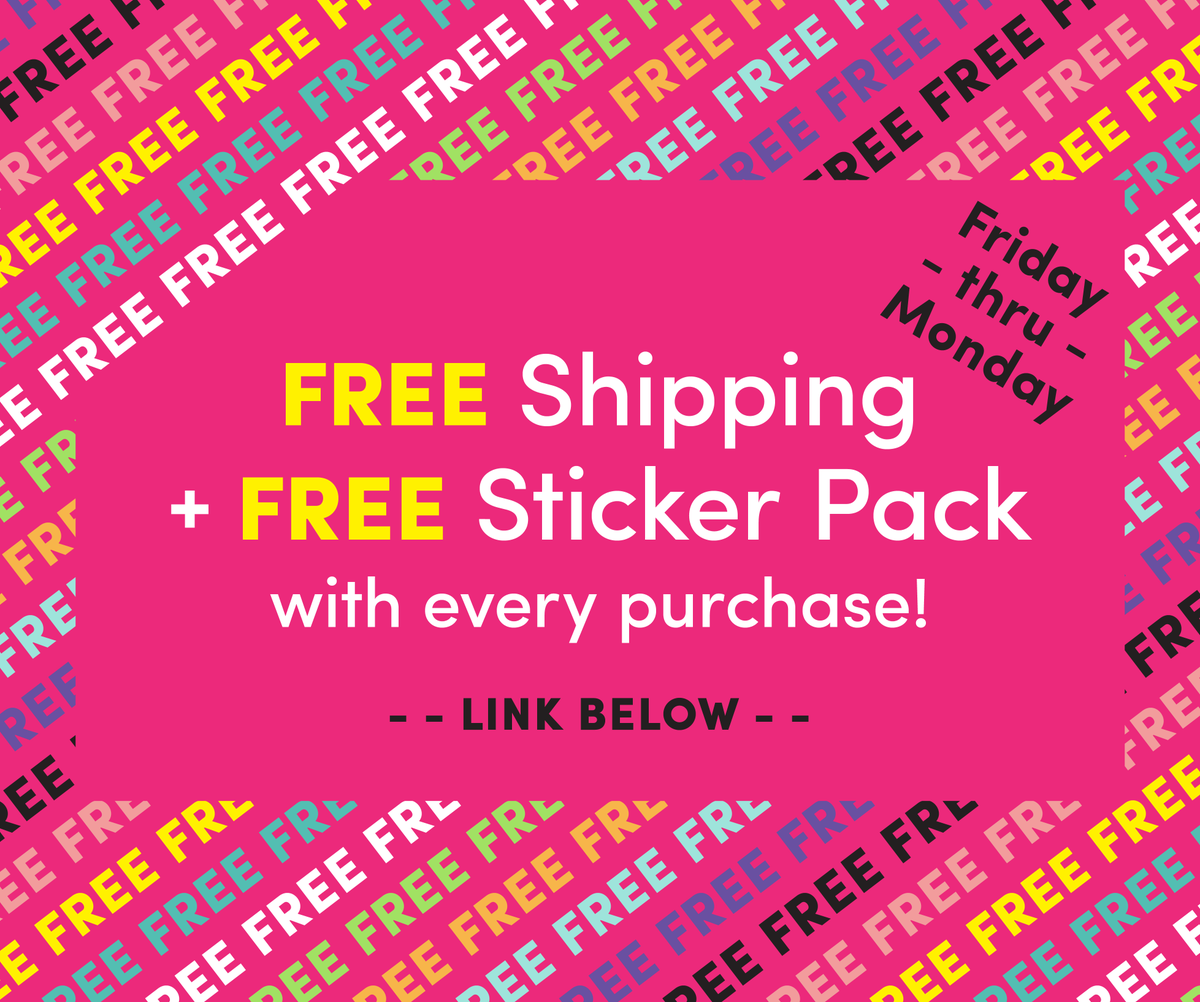 TheMagicBoat's tweet photo. Today thru Monday, get FREE Shipping + a FREE Sticker Pack with every purchase! https://t.co/uDCTzDocef #shopsmall https://t.co/HwcWgNls0C