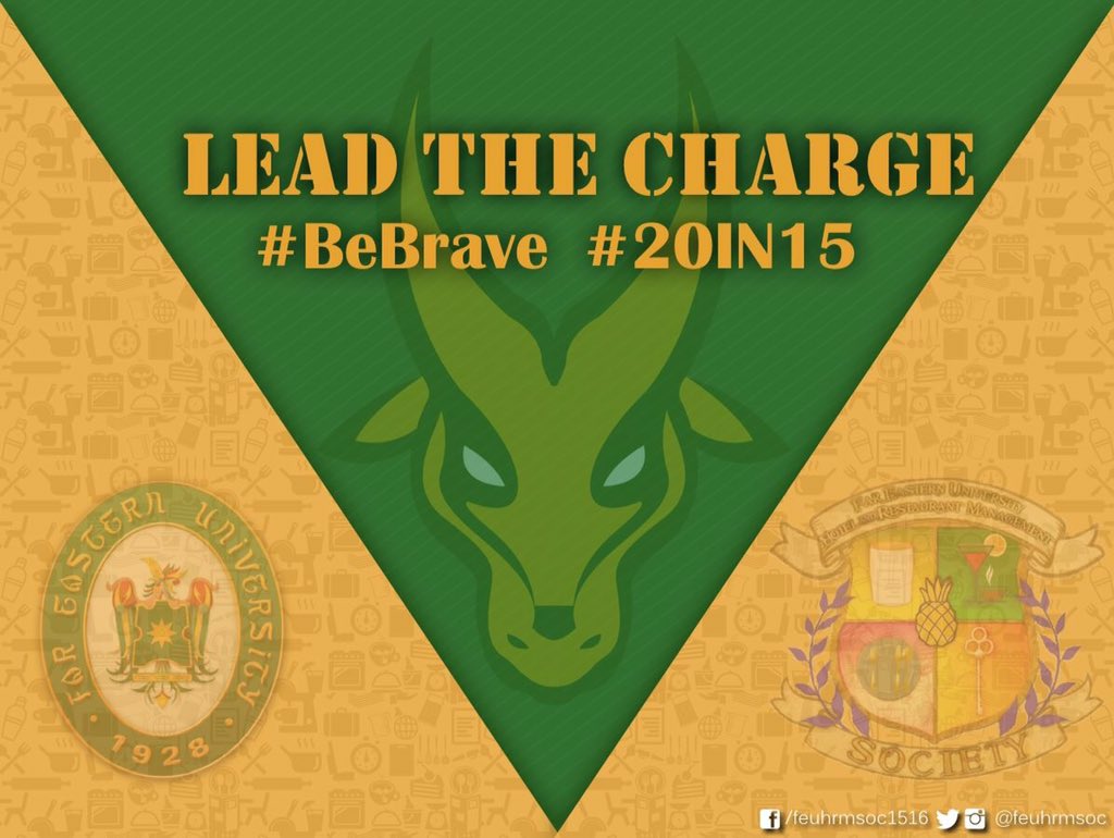 feuhrmsoc's tweet photo. Lead the Charge! 
Let's support the FEU MBT later at The Smart Araneta Coliseum. #BeBrave16 #20IN15 #GoFEU https://t.co/KxOJpfJNPP