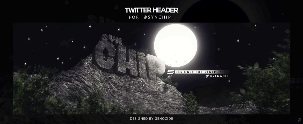 genocidv's tweet image. 3D Twitter header for @SynChip_
Like if you enjoyed!
HD: cide.carbonmade.com/projects/57968…