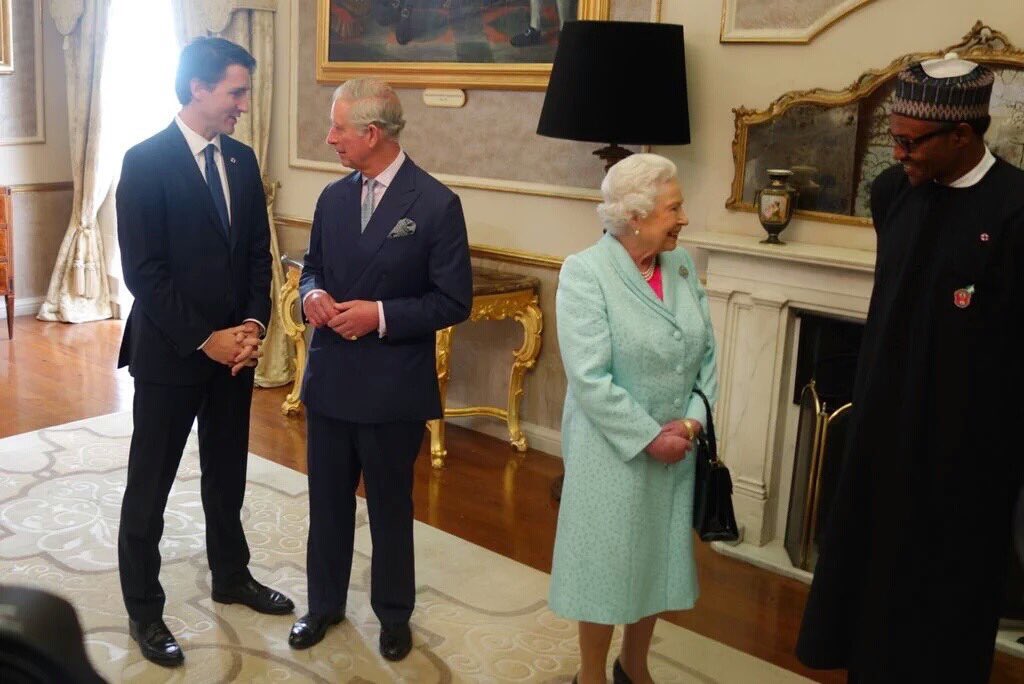 aminugamawa's tweet photo. Her Majesty, Queen Elizabeth II, President Buhari, Prime Minister of Canada, and other leaders at #CHOGM2015, Malta. https://t.co/QIIG2FI0Gx