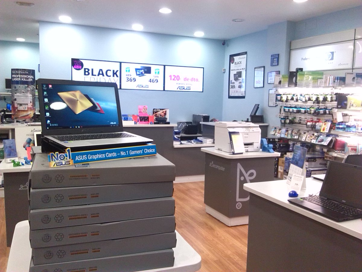Ecomputer_'s tweet photo. En nuestra tienda Ecomputer Barbastro siguen sin descanso con el #BlackFridayEcomputer PORTÁTIL ASUS X555LJ 120€ DTO https://t.co/APfwo6KAl0