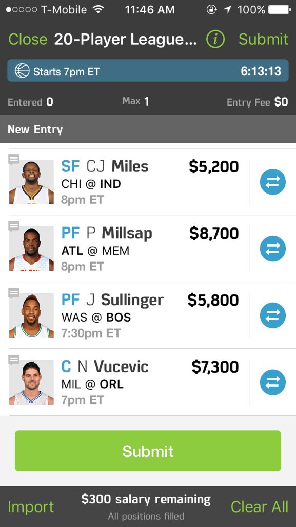 FreeBBCashLineups tweet media