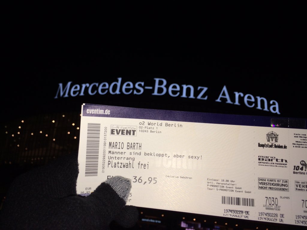 DerUrBerliner's tweet photo. Hoffentlich komme ich mit Karten der #o2world in die @MBArenaBerlin. @mariobarth https://t.co/ogNtrEDul6