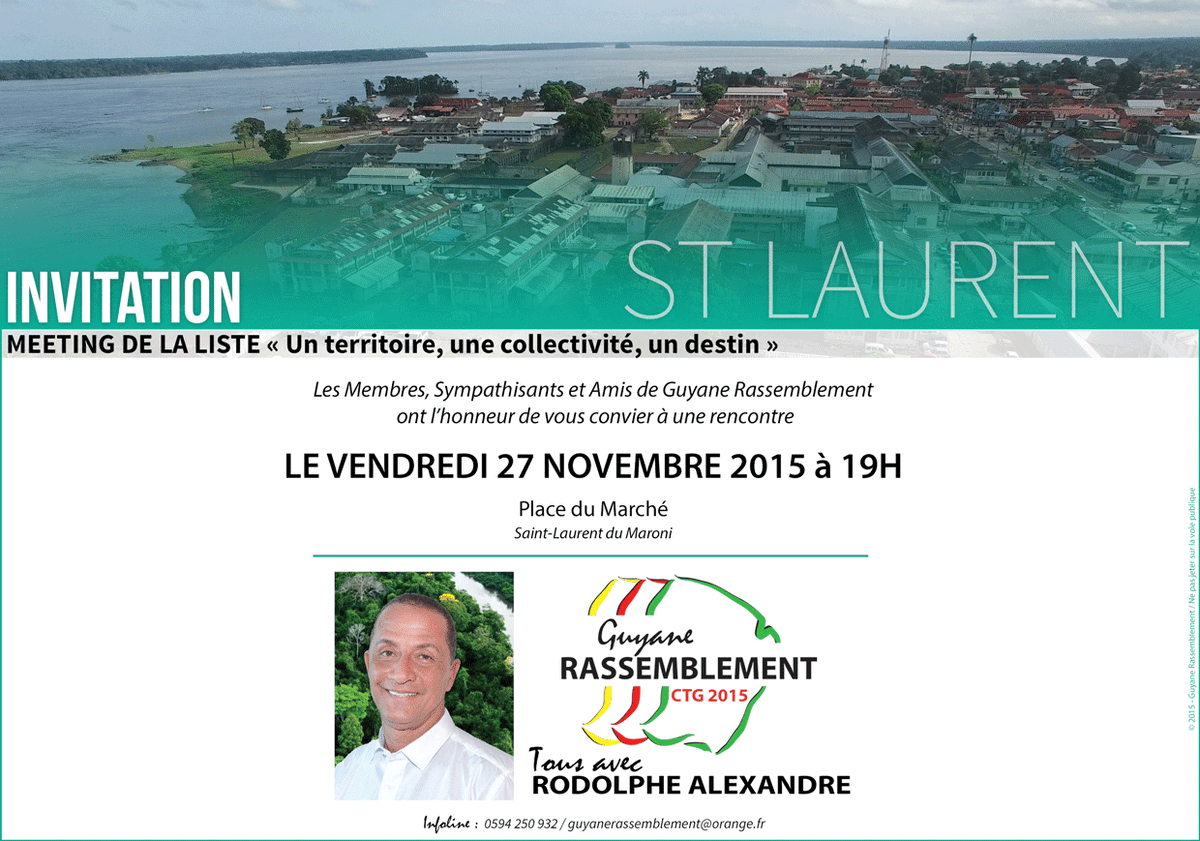GuyaneR's tweet image. #Guyane #CTG RDV ce soir sur la Place du Marché de Saint-Laurent dès 19h !