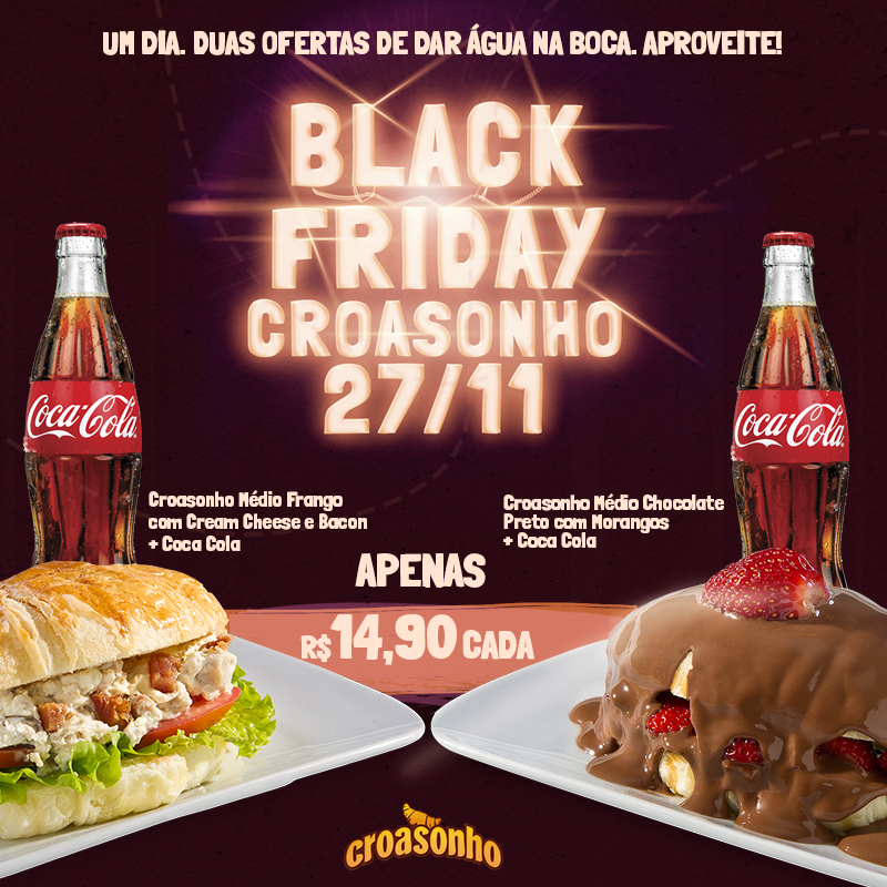 croasonho's tweet photo. Hoje combos especiais por só R$14,90! #BoraSeLambuzar #Croasonho #BlackFriday https://t.co/re0IddwCpO