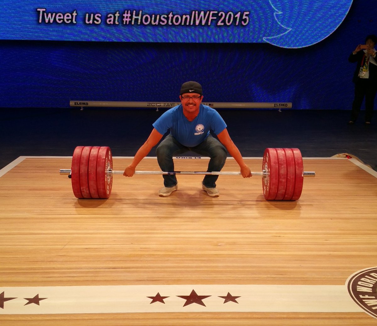 CDVillalas's tweet photo. Men's 62kg Group A++ Christian Villalas #USA 225KG #Snatch #1stAttempt #NikeWeightlifting #Eleiko @HoustonIWF2015 https://t.co/wFiJrcs8b7
