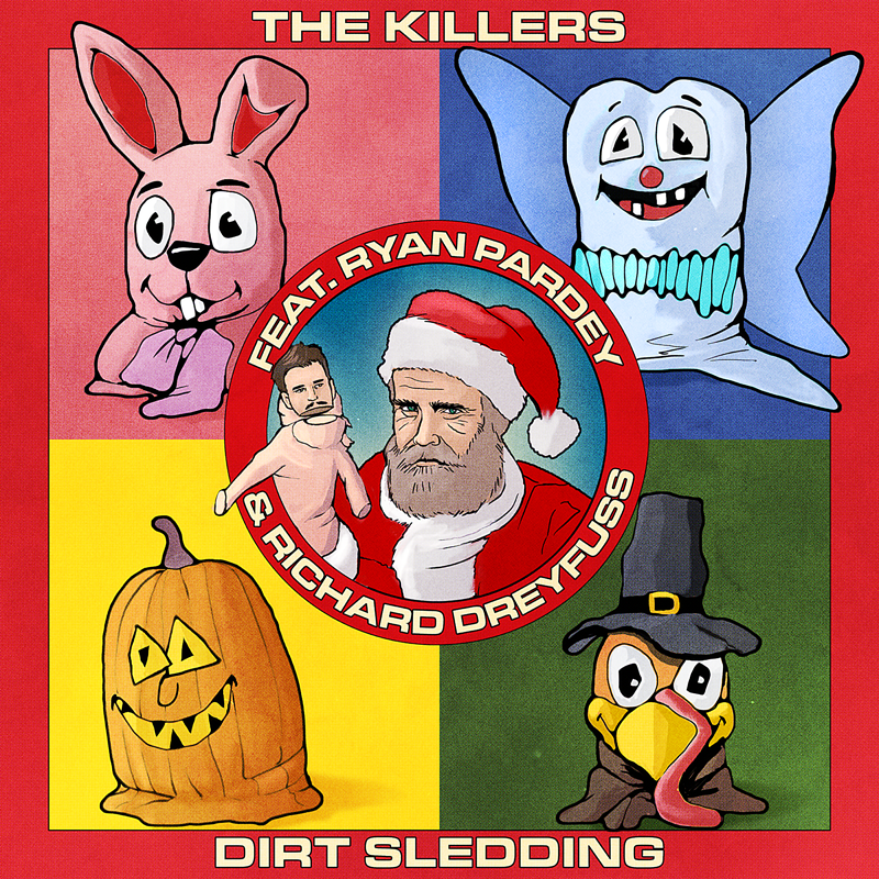 thekillers's tweet photo. Happy Holidays! We're releasing our 10th Christmas song, "Dirt Sledding," on iTunes today. https://t.co/YlMfDuJ2dd https://t.co/8Tlh1LvhoL