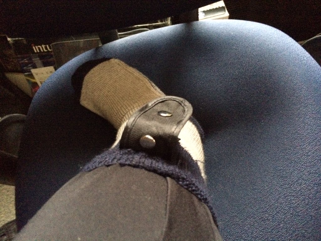 DougBush2's tweet photo. This is how I football. Go Big Red! #ElectricSocks #IowavsNEB https://t.co/5WHFOocAzv