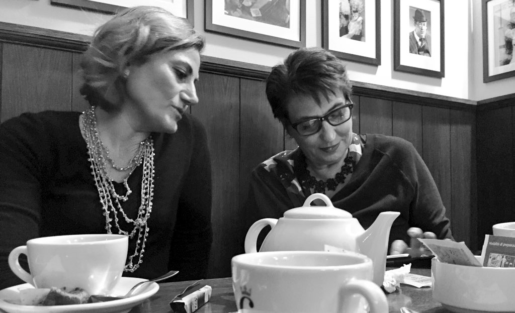 un tè con <a href="/SerenaDandini/">Serena Dandini</a> 
#thedayafter e grazie Eva Sabrina Paolo Margherita Nina King Fabrizio Giovanna e a tutti