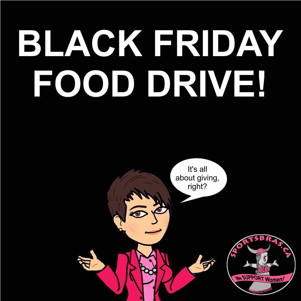 sportsbras's tweet photo. Yeap! #foodDrive on #BlackFriday https://t.co/pB3S9yWigC