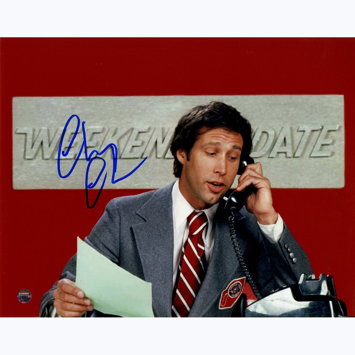 steinersports's tweet photo. RT &amp; FOLLOW @steinersports to enter to WIN this @ChevyChaseToGo signed photo! #SNL https://t.co/MUsTEh72xu