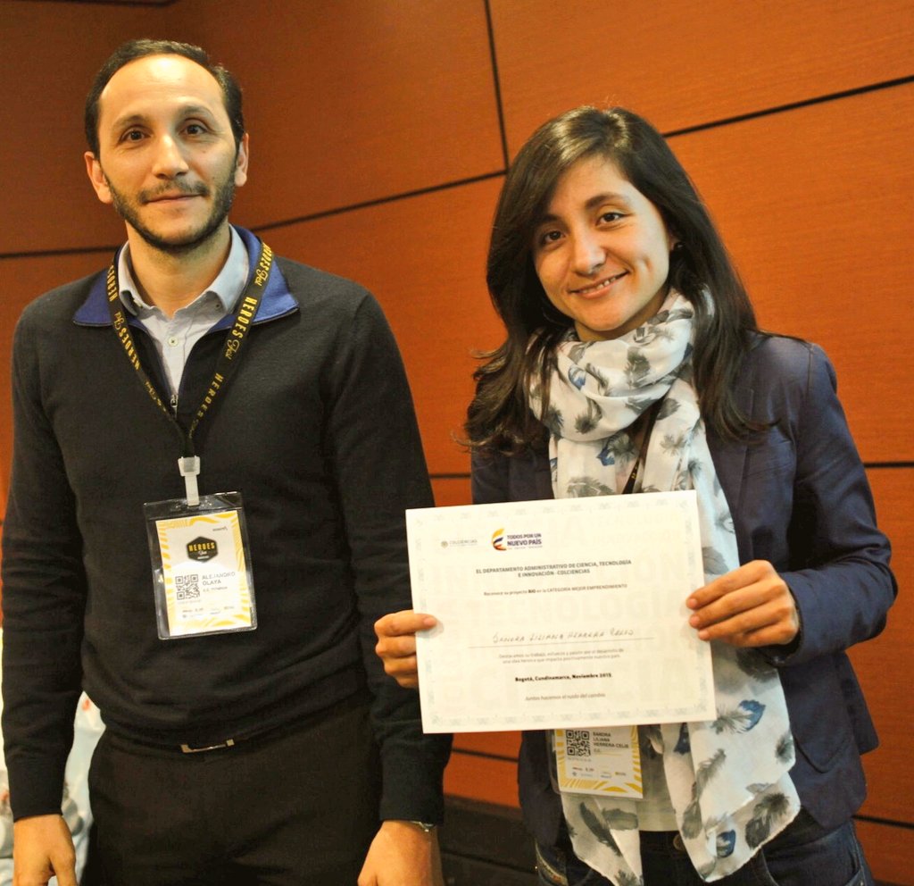 MincienciasCo's tweet photo. Sandra Liliana Herrera
Ganadora en la Categoría #Emprendimiento en el Pitch BIO #HéroesFest #ElRuidoDelCambio https://t.co/dZge2839m5