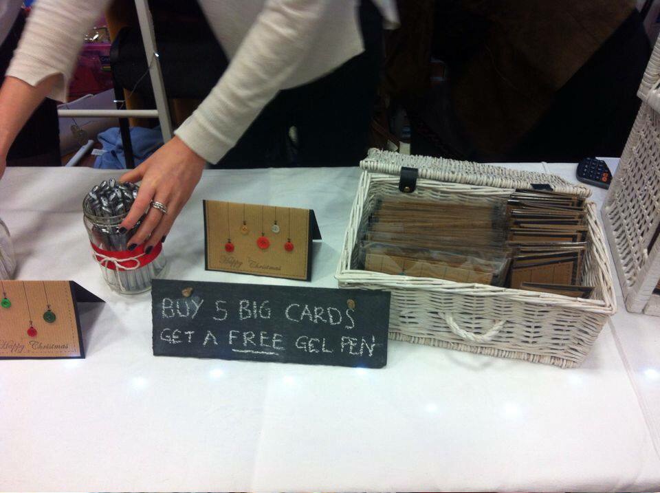 _DottYE's tweet photo. thank you to everyone who came to our stall and bought a card this evening at the Christmas fair! https://t.co/t1g3b0Bj37