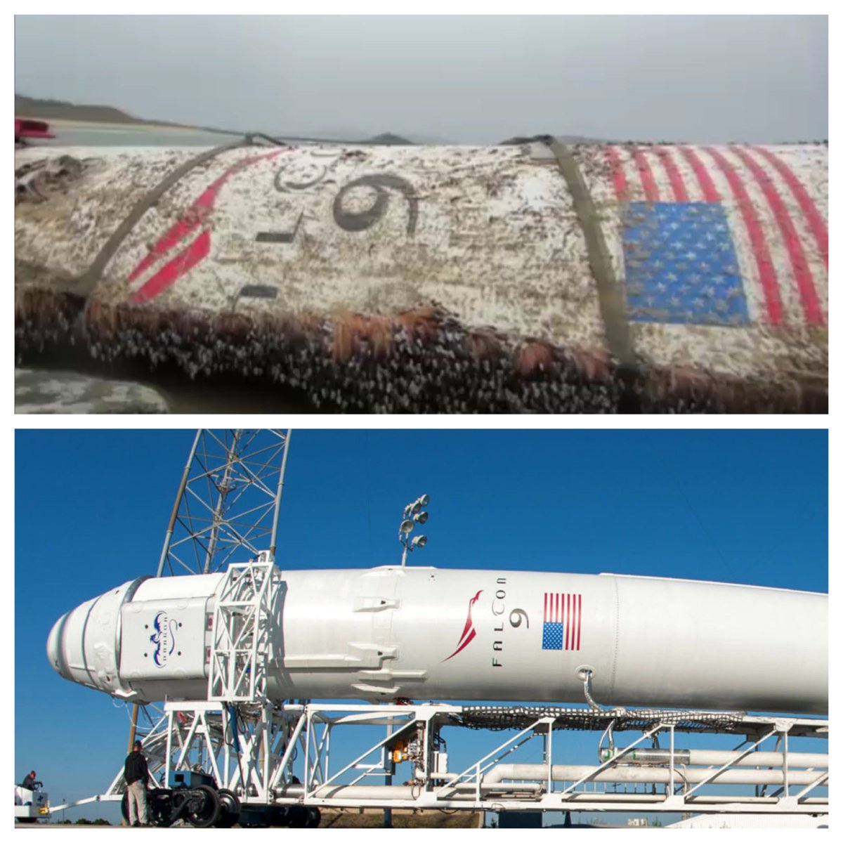 zarg's tweet photo. Section of Falcon 9 rocket washed up on Isles of Scilly -
https://t.co/FoexpmngBu https://t.co/osffTxkojz