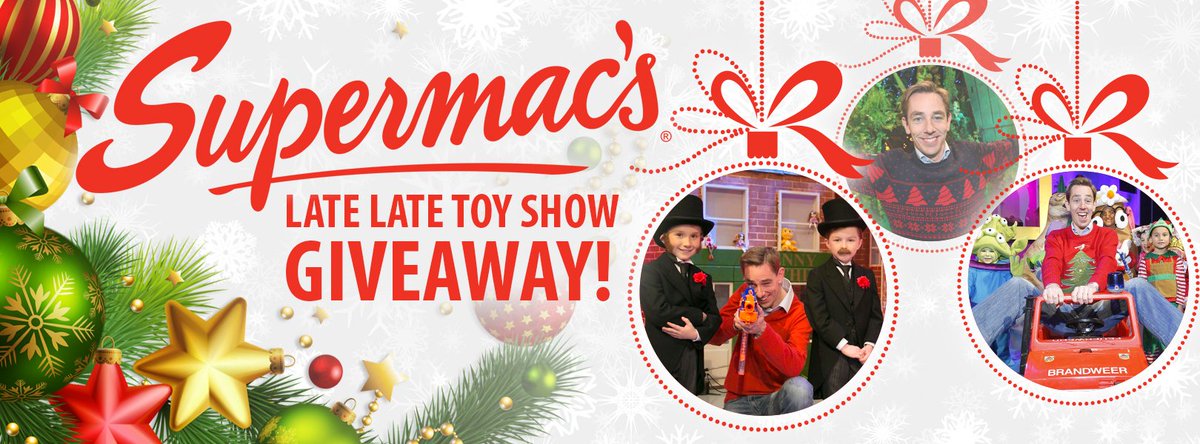 SupermacsIRE's tweet image. Win a €50 VOUCHER everytime Ryan says &quot;One for Everyone in the Audience!&quot; - on.fb.me/1ThZbNp #LateLateToyShow