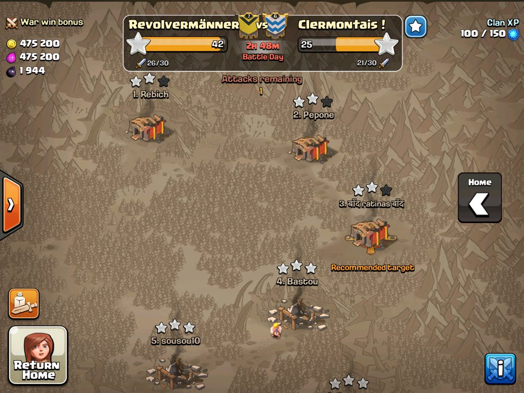 revolvermanner's tweet photo. Nice Job Revolvermänner #ClashofClans #win168 #clanwar https://t.co/U5hxJ9aiRG