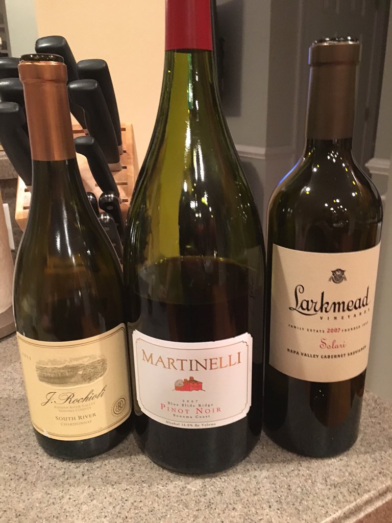 JoshBulgin's tweet image. Good company for Thanksgiving!  @martinelliwines @Larkmead @rochioliwinery