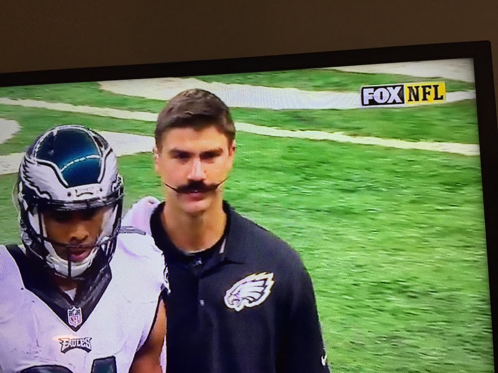 joshkline's tweet photo. @TrainerJoeO is an inspiration to us all.  That's one fine #duster for #Movember2015 https://t.co/sQk3XQ4ZOU