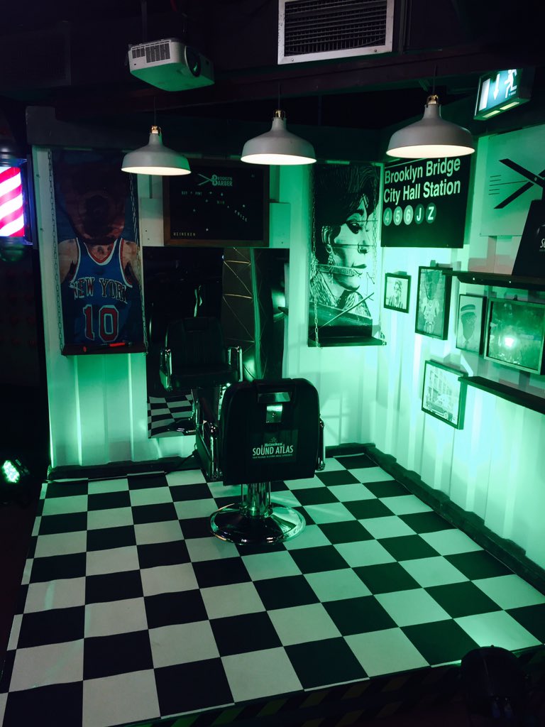 Ian_Dalton89's tweet photo. Heineken #soundatlas #brooklyn @Havana_Browns tonight 11pm, get a cut @ our heineken babershop #freshcutfriday https://t.co/zT51tofDTA